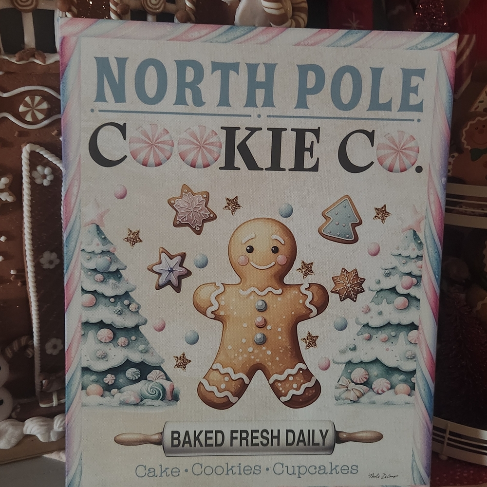 North Pole Cookie Co. Sign